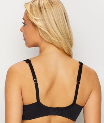 Miraclesuit Women's Surplice Underwire Bikini Top Black Size 38DDD