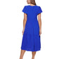 DKNY Women's Tiered Midi Dress Purple Size 12Petite