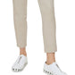 DKNY Women's Twill Side Zip Ankle Pants Brown Size 4