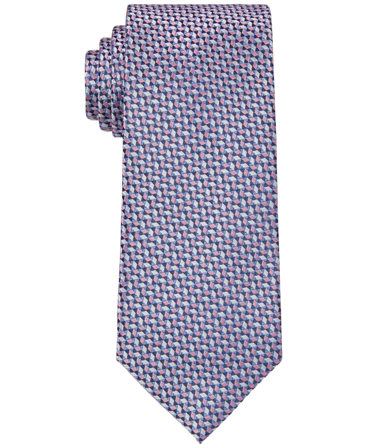Michael Kors Men's Optical Tie Pink Size Regular