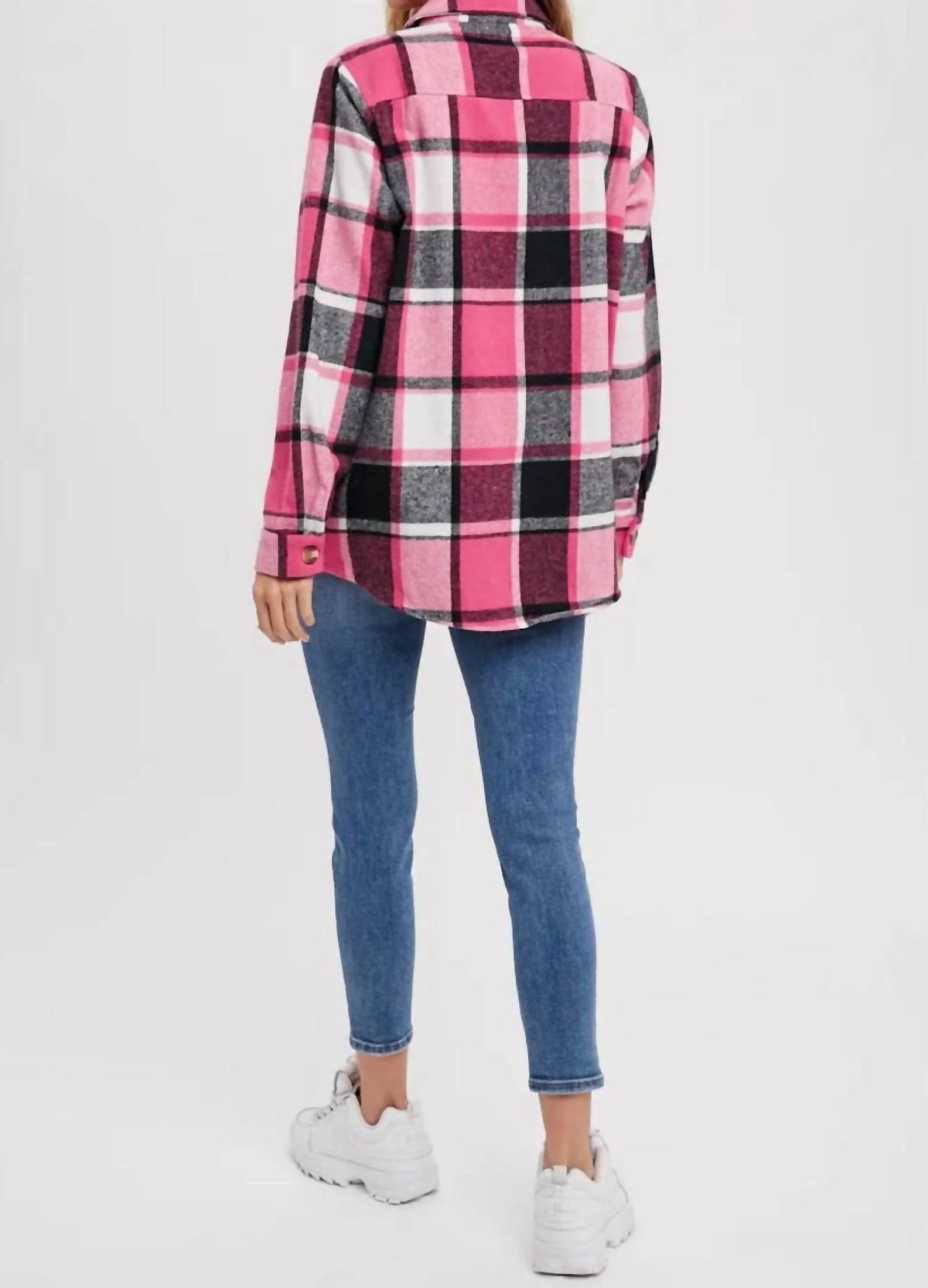 Bluivy - Flannel Plaid Shacket