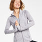 ID Ideology Women's Essentials Performance Zip Jacket Gray Size Small