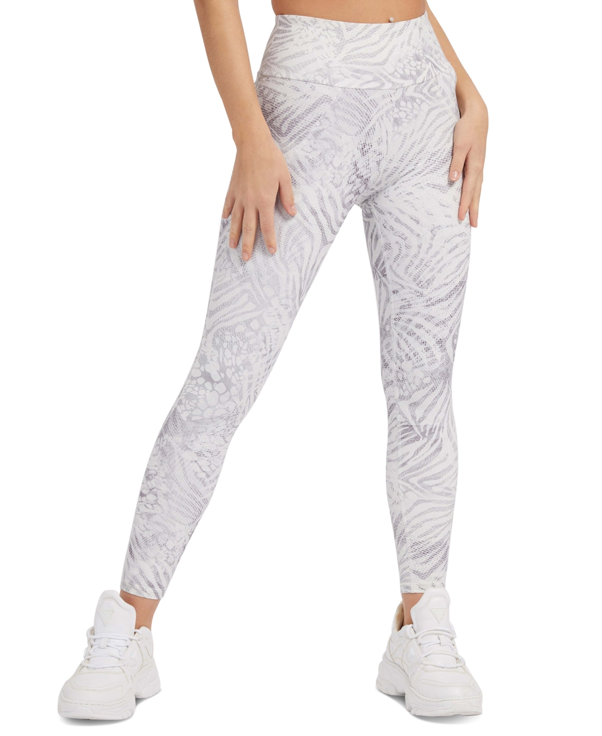 GUESS Women's Carmel Athleisure Leggings Gray Size Large