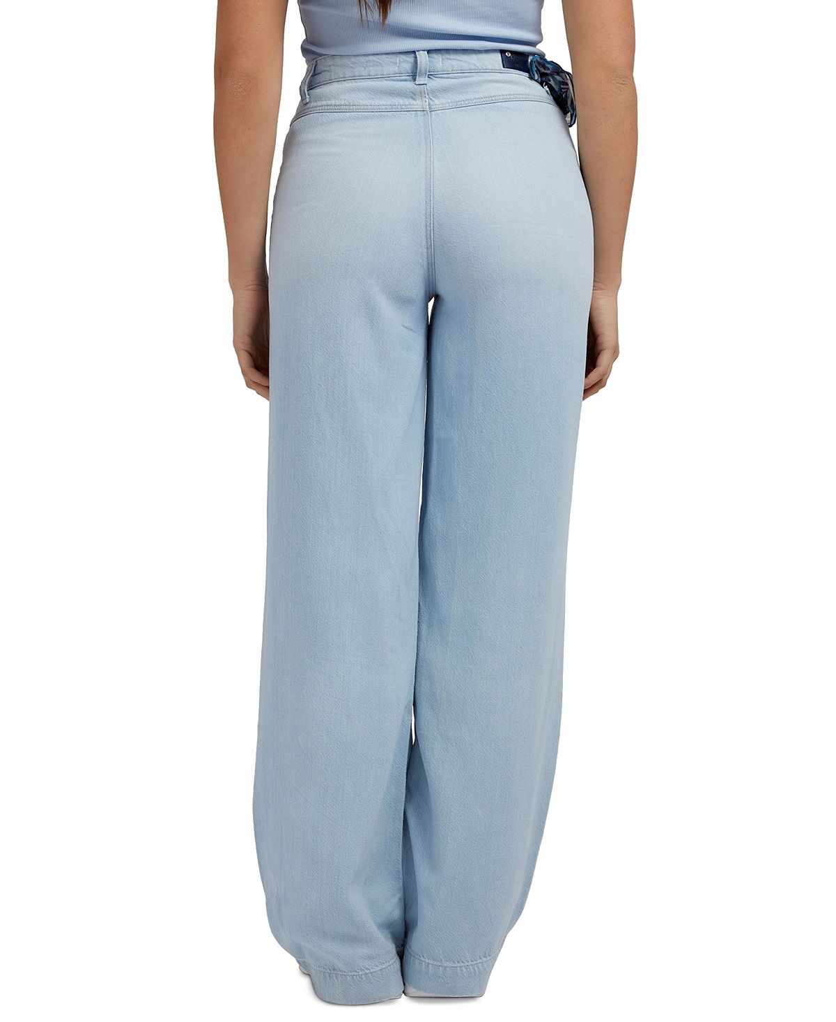 GUESS Women's Super High Wide Leg Jeans Blue Size 25X33