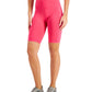 ID Ideology Women's Compression High Rise 10 Bike Shorts Pink Size X-Large