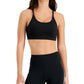 ID Ideology Women's Solid Low Impact Bra Black Size Small