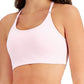 ID Ideology Women's Solid Low Impact Bra Pink Size Large
