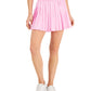 ID Ideology Women's Active Solid Pleated Skort Pink Size Large