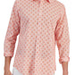 Club Room Men's Regular Fit Medallion Print Poplin Shirt Orange Size Medium