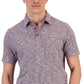 Club Room Men's Marled Stripe Polo Pink Size Small