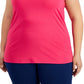 ID Ideology Women's Rainbow T Back Tank Top Pink