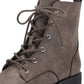 Sun + Stone Women's Frankiee Lace Up Lug Combat Booties Brown Size 6 M