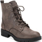 Sun + Stone Women's Frankiee Lace Up Lug Combat Booties Brown Size 8.5 M