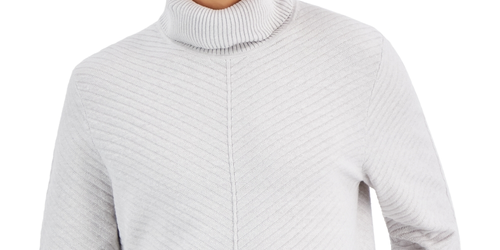 INC International Concepts Men's Axel Turtleneck Sweater Gray Size Large