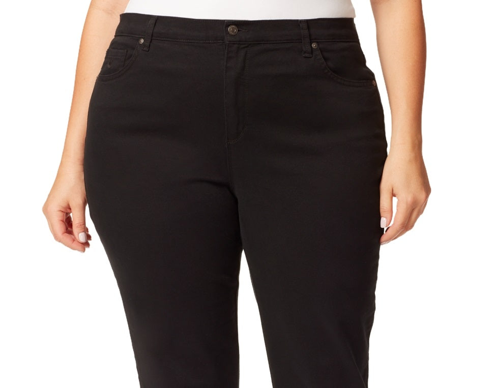 Gloria Vanderbilt Women's Amanda Jeans Black Size 22W