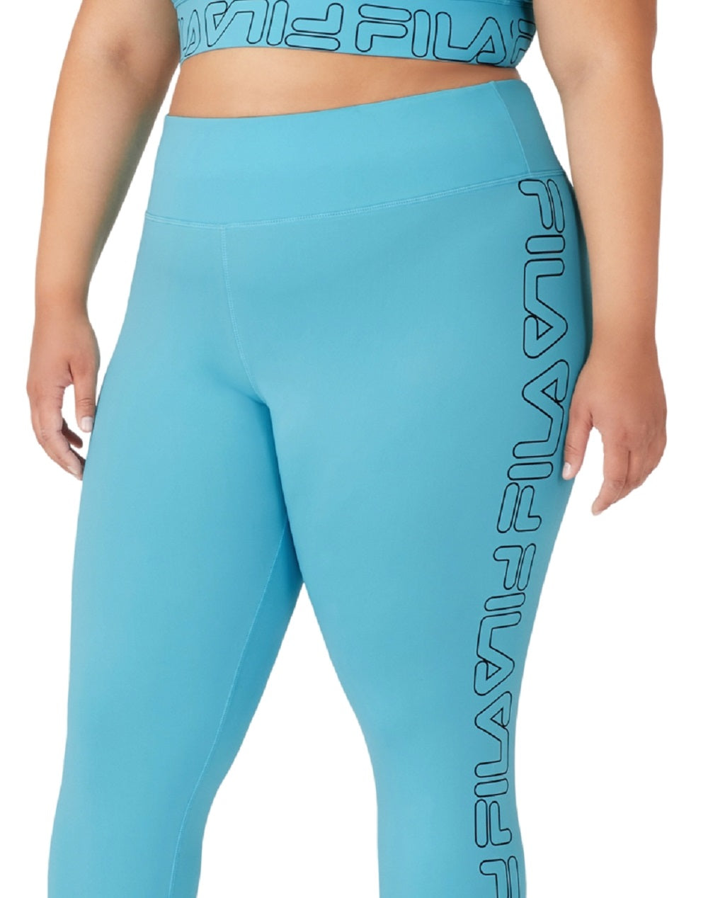 Fila Women's Logo 7/8 Leggings Blue Size 4X