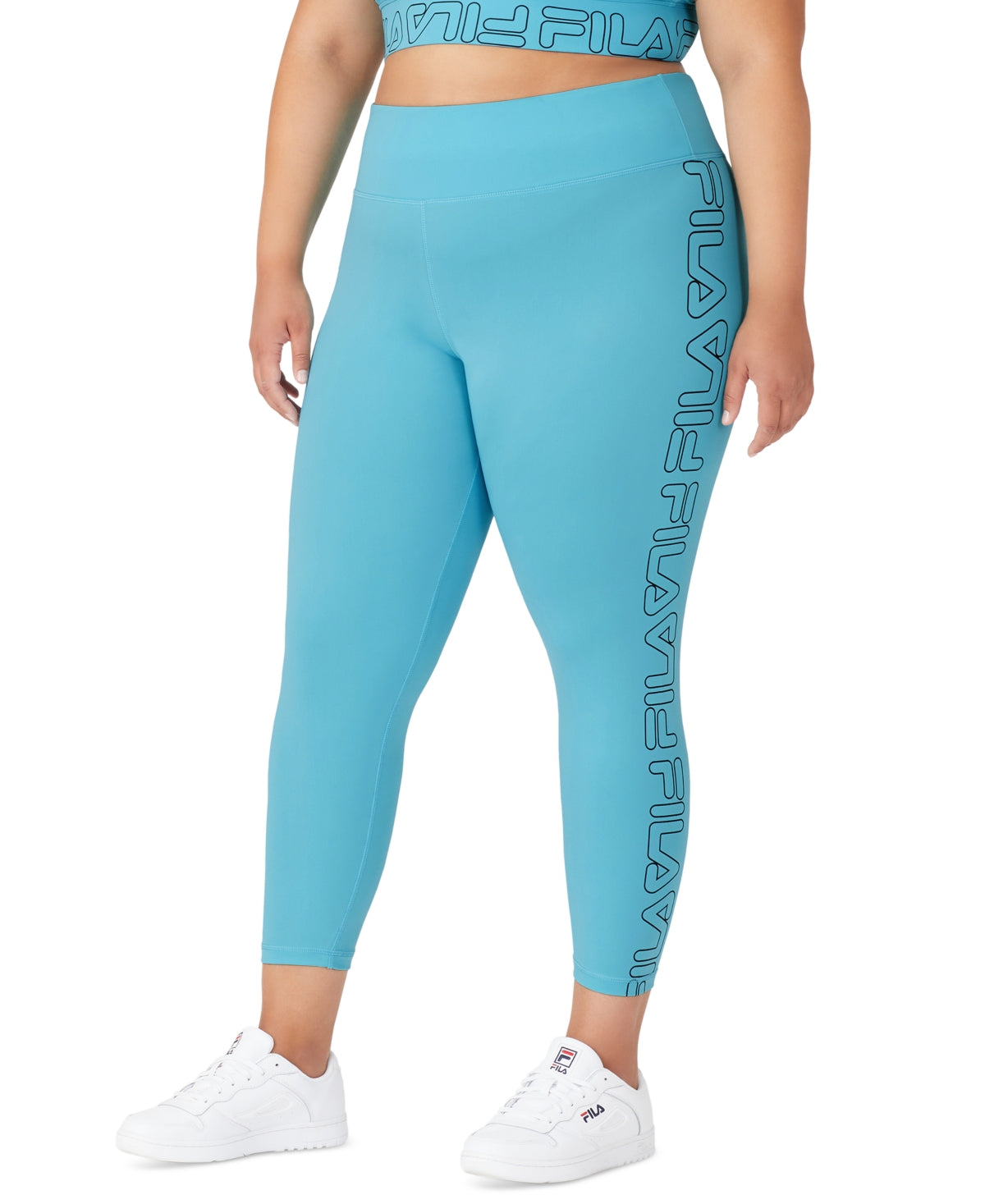 Fila Women's Logo 7/8 Leggings Blue Size 4X