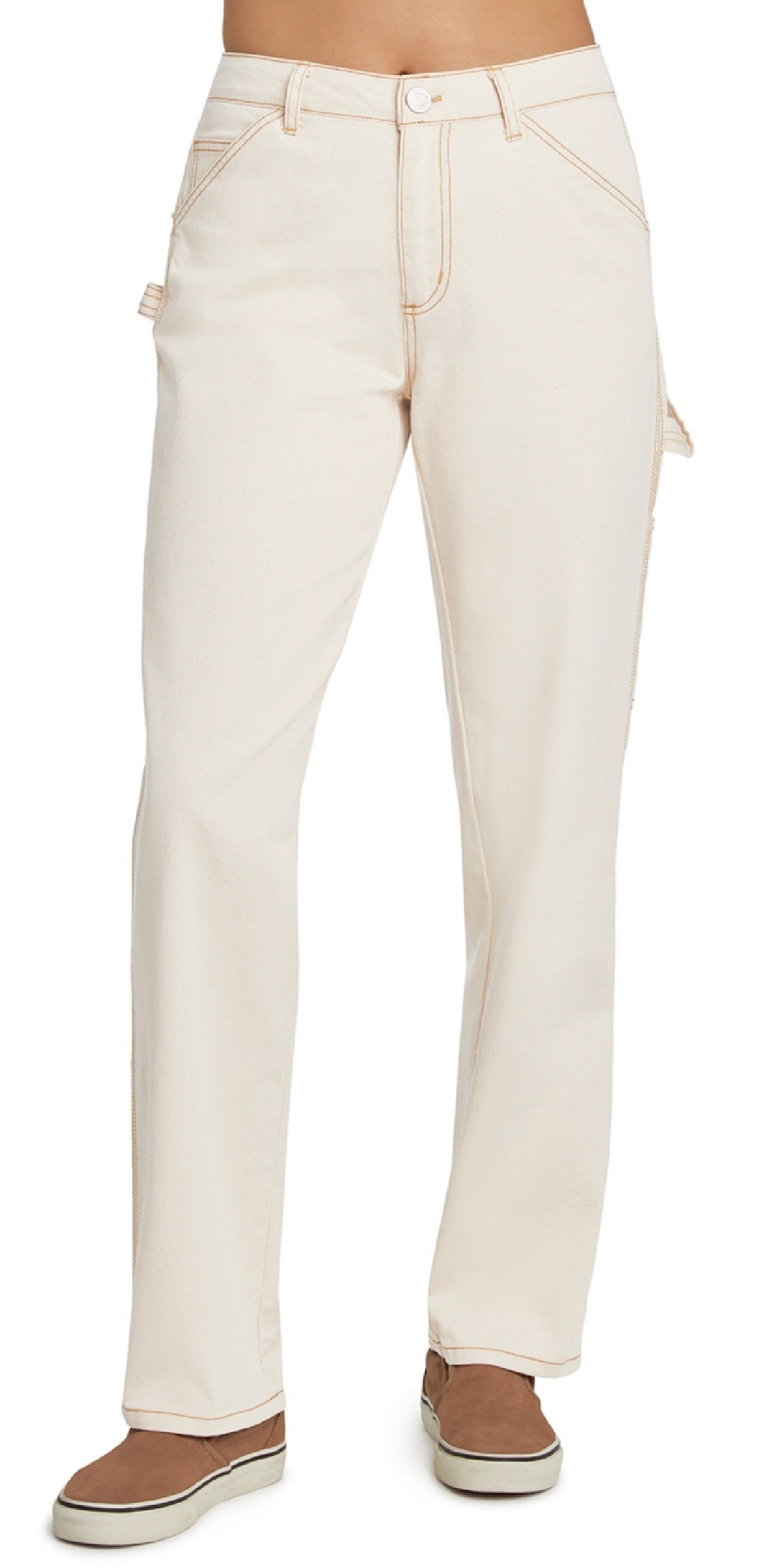 Dickies Women's Relaxed Fit Carpenter Pants White Size 15