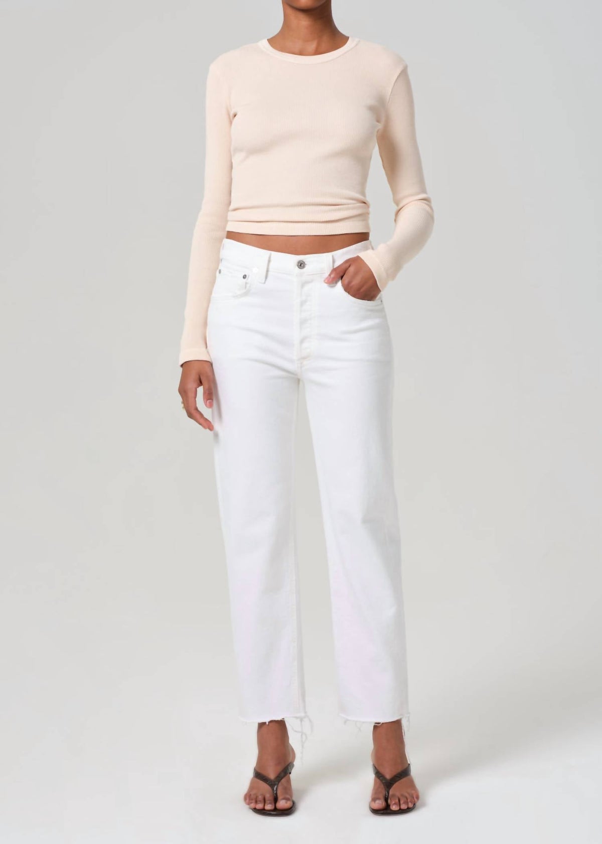 Citizens Of Humanity - Pilar Crewneck Long Sleeve Top