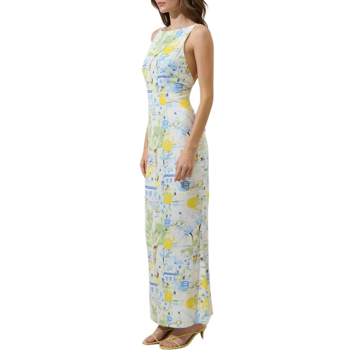 Sugarlips - Bart Town Mizie Open Back Maxi Dress