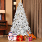 9ft Full White Artificial Christmas Tree – 1910 Tips, Memory Wire, Hinged, Modern Design (Ornaments Not Included)