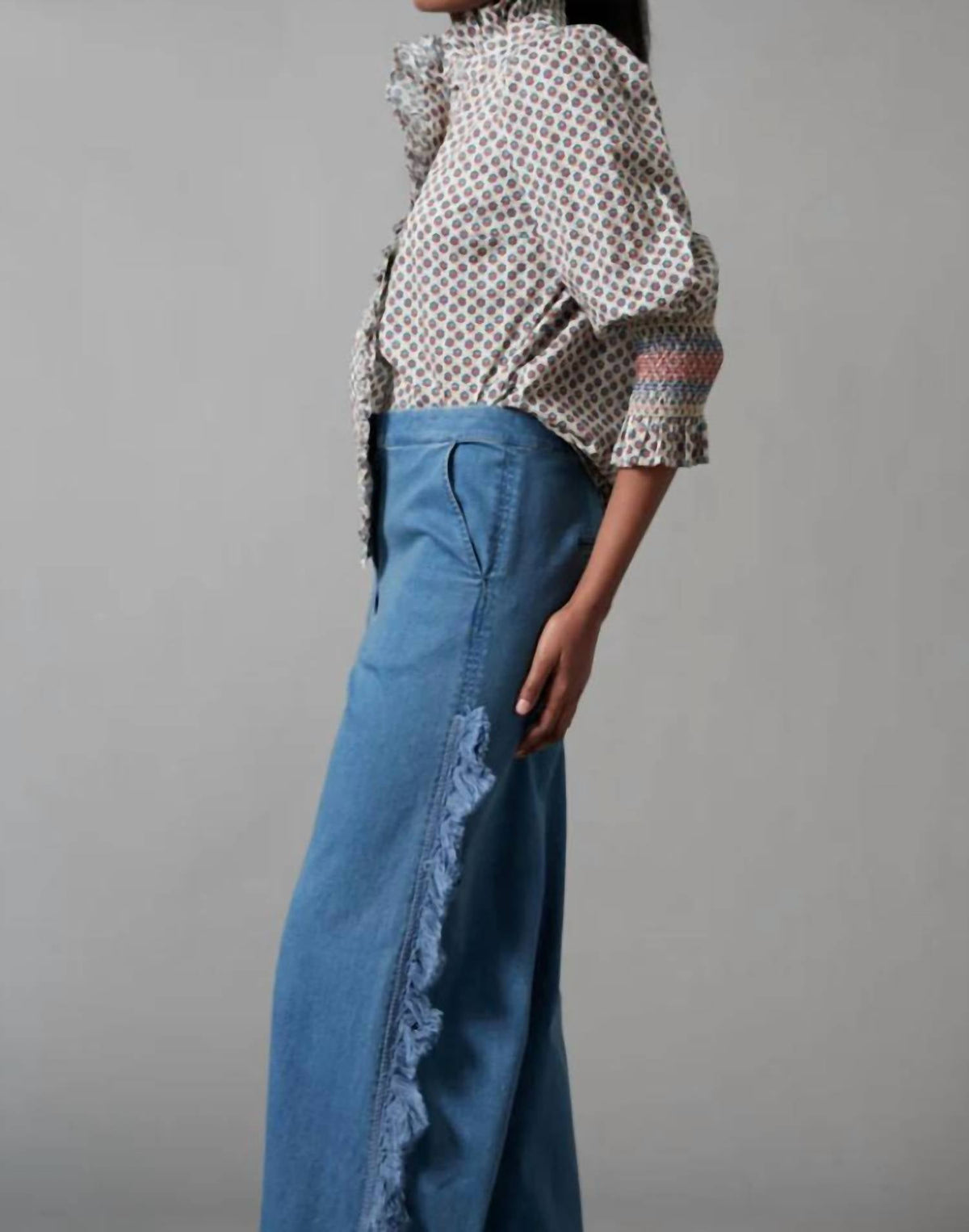 Hope For Flowers - Frilled Button Down Shirt