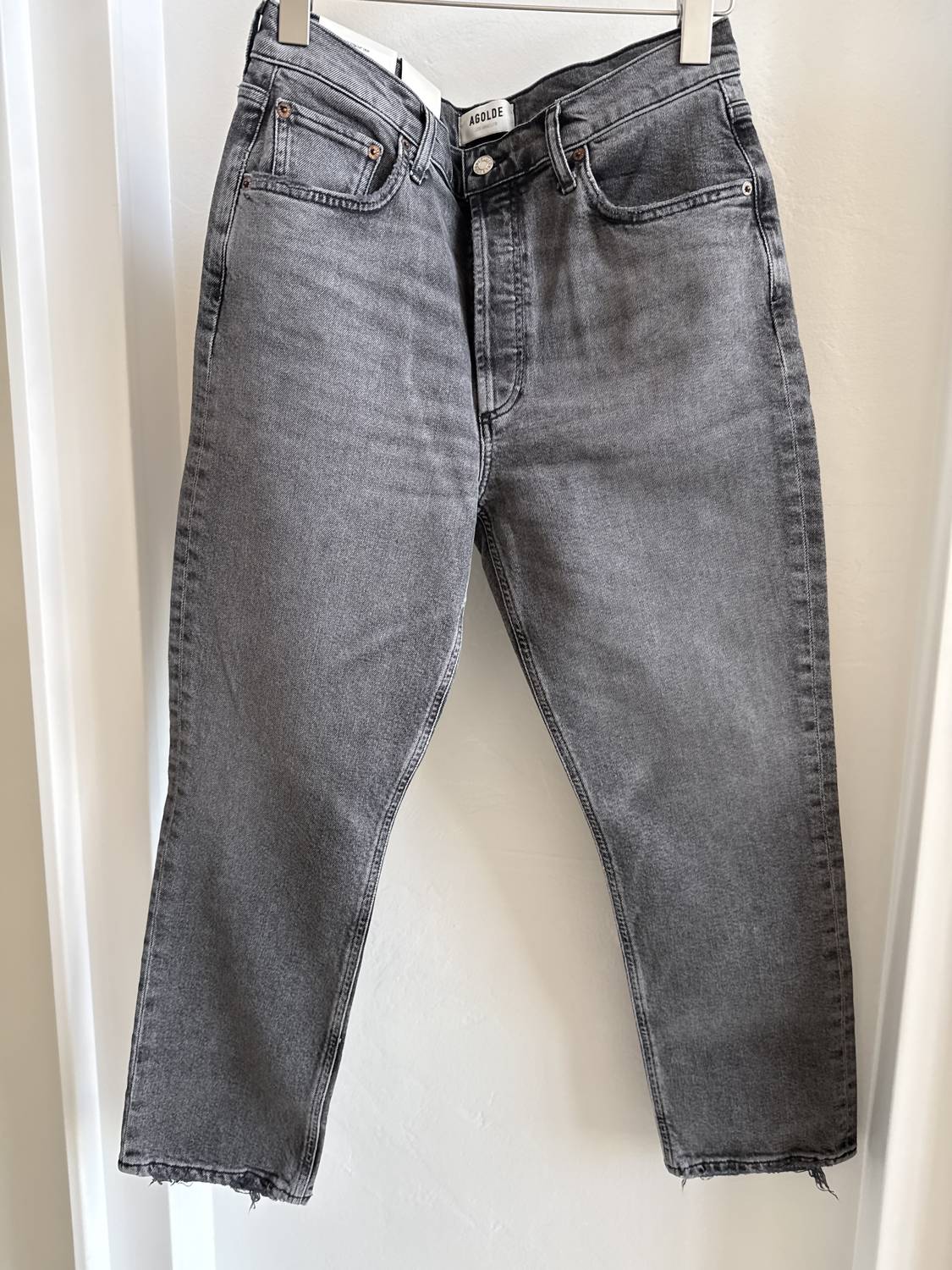 Agolde - Women's Riley High Rise Straight Crop Jeans