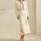 Able - Zoe Embroidered Cardigan And Sweater Dress Set
