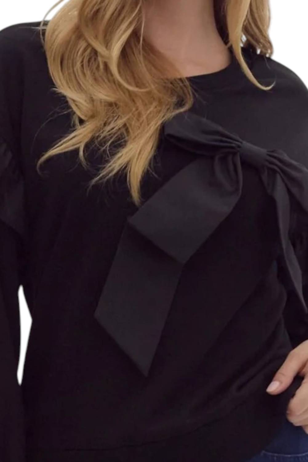 Entro - Skylar Bow Long Sleeve Shirt