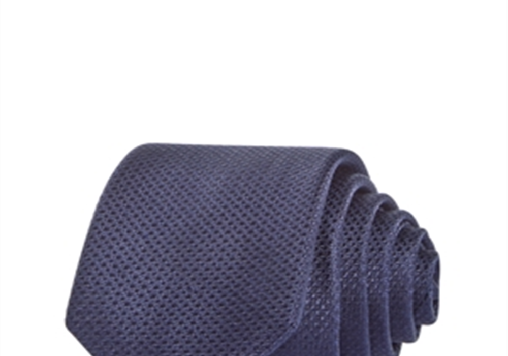 The Men's Store at Bloomingdale's Textured Solid Silk Skinny Tie Size 6