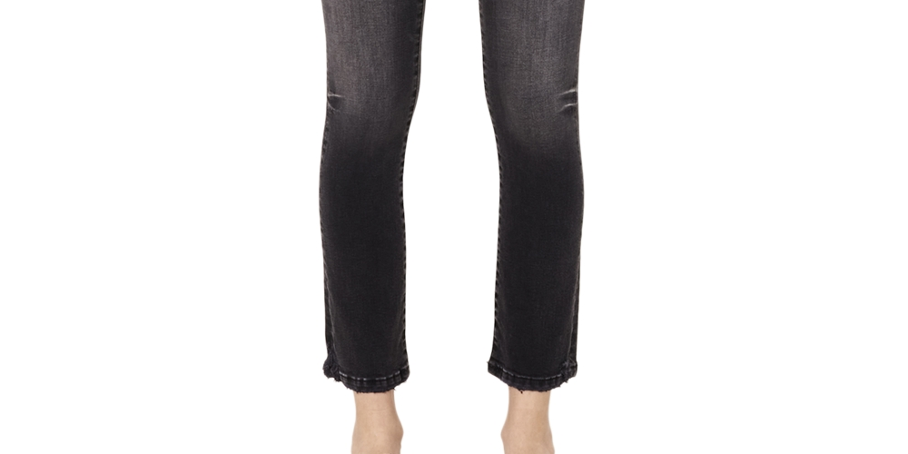 Jaen Women's Halee Straight Leg Cropped Jeans Gray Size 32
