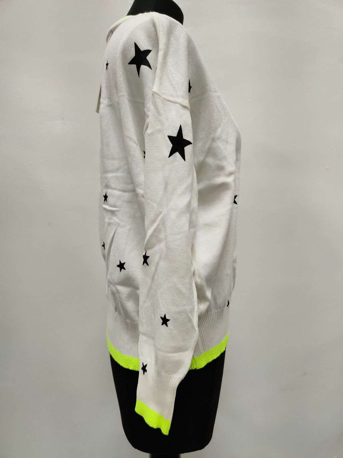 Aqua Women's Star Print Sweater Brown Size S
