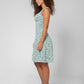 Leota Women's Short Sleeve Arianna Dress in Green Multi