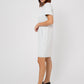 Leota Women's Short Sleeve Maddie Dress in Luxe Ivory