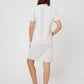 Leota Women's Short Sleeve Maddie Dress in Luxe Ivory