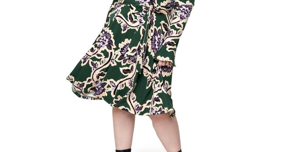 Leota Women's Plus Size Rosalia Dress Green Size 1X