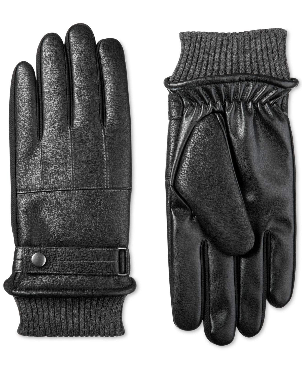 isotoner-mens-faux-nappa-leather-smart-touch-winter-gloves-black-xl-6