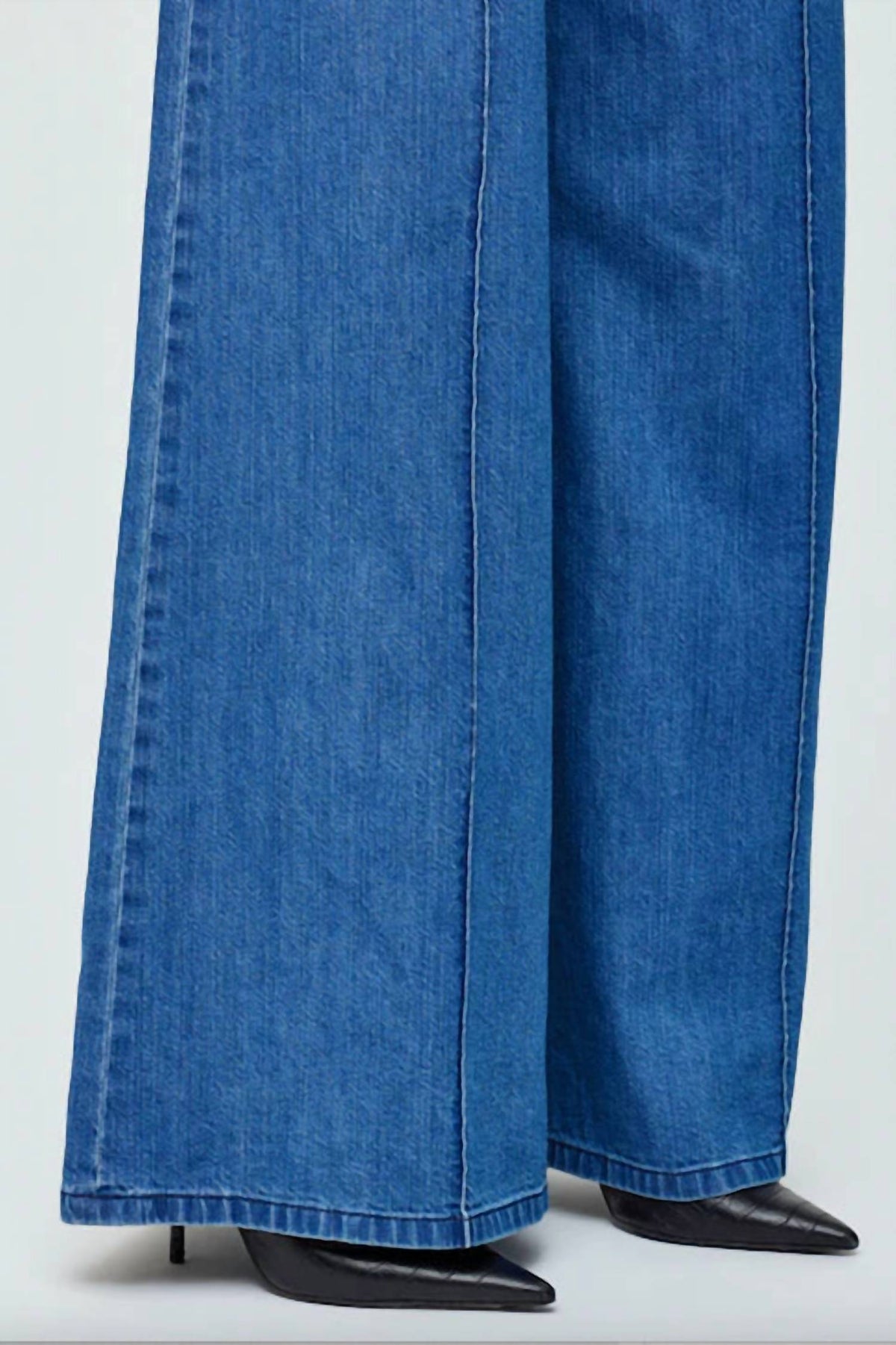 Moussy - Denim Tack Wide Leg Pant