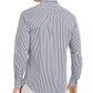 Michael Kors Men Casual Shirt Blue Size Medium M Striped Button Down