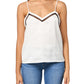 BOSS Berice Detailed Sleeveless Top Oat Milk Small