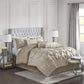 Madison Park Laurel Cozy Comforter Set 7 Piece Taupe California King