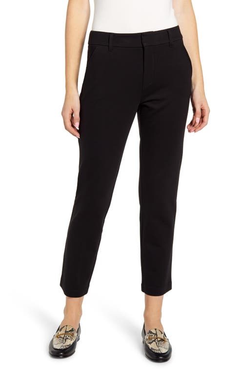 Wit & Wisdom 'Ab'Solution High Waist Crop Trousers in Black, Size 6