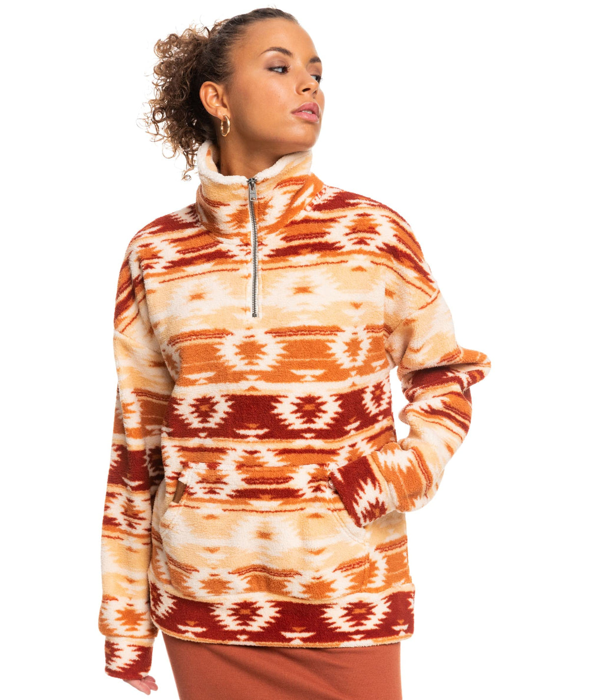 Roxy Live Out Loud Women's Fleece - Baked Clay