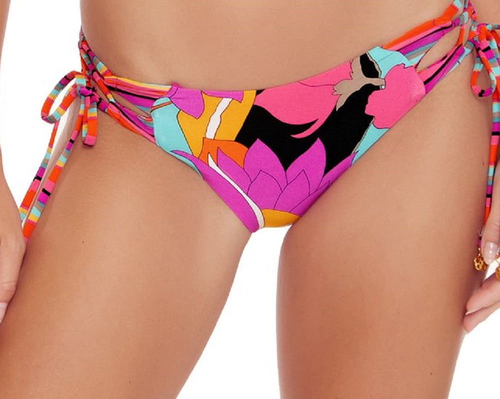 Trina Turk Women's Gemini Side Tie Bikini Bottoms Pink