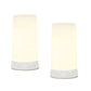 LED White Flickering Light Designer Candle with Remote and Magnet (Set of 2)