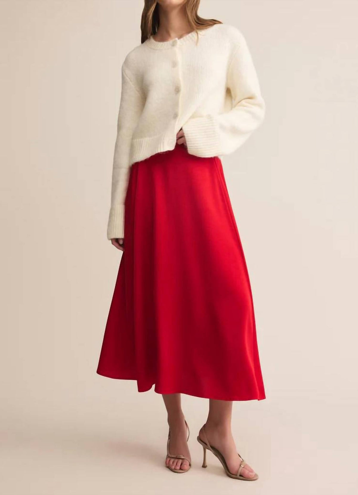 Z Supply - Women's Northpointe Satin Midi Skirt
