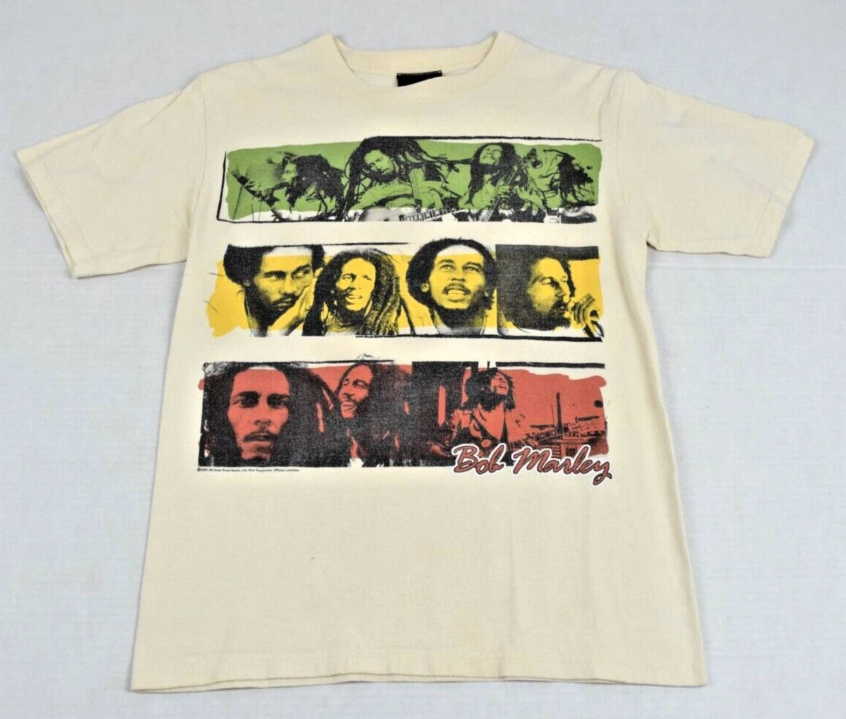 Bob Marley - Unisex Tri-stripe T-shirt