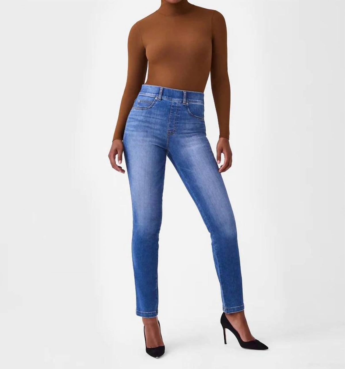 Spanx - Ribbed Long Sleeve Turtleneck Bodysuit