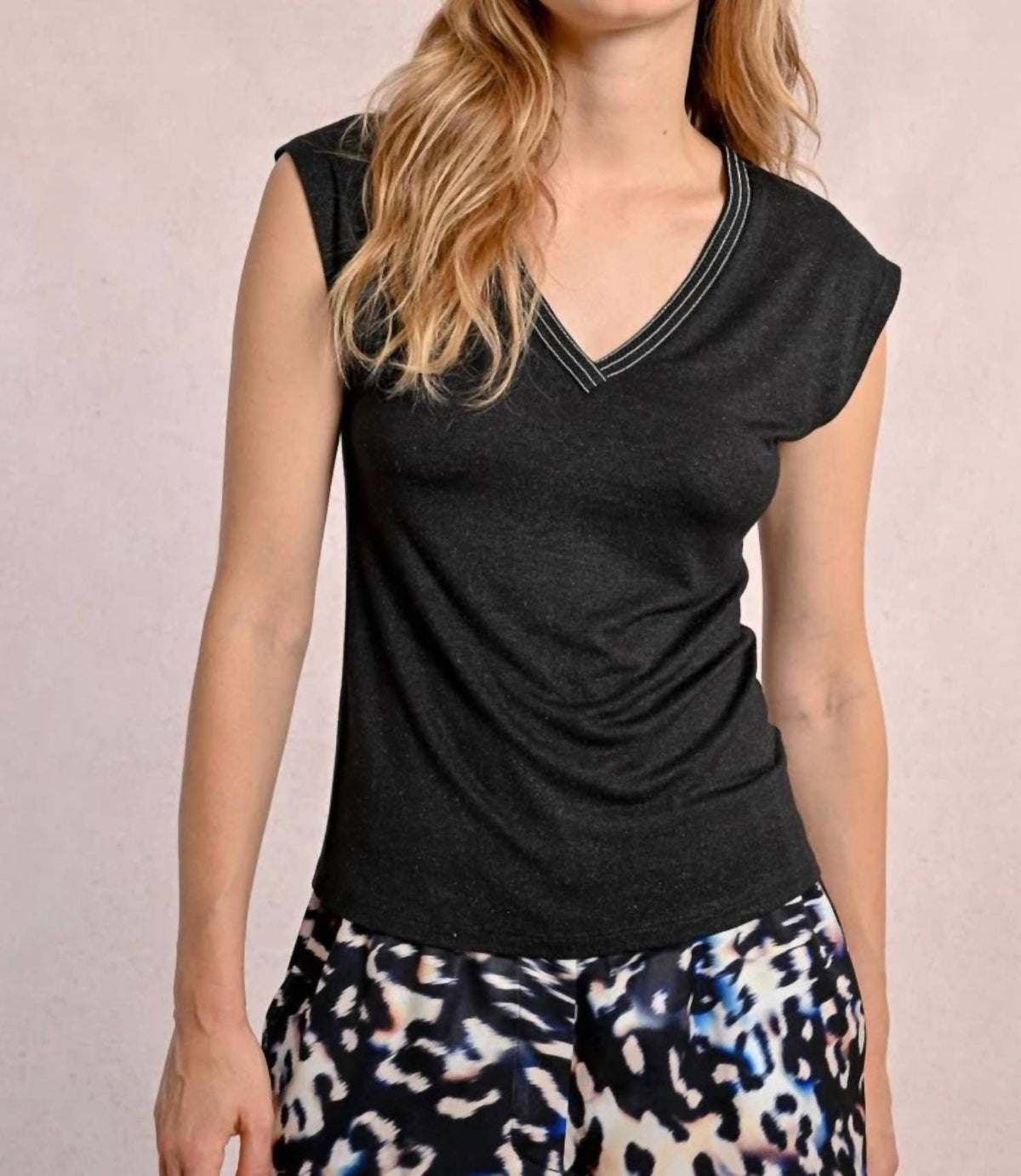 Molly Bracken - Roxanne Rhinestone Short Sleeve Tee