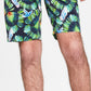Paisley & Gray Men's Slim Fit Warrior Leaf-Print Shorts Black Size 32W